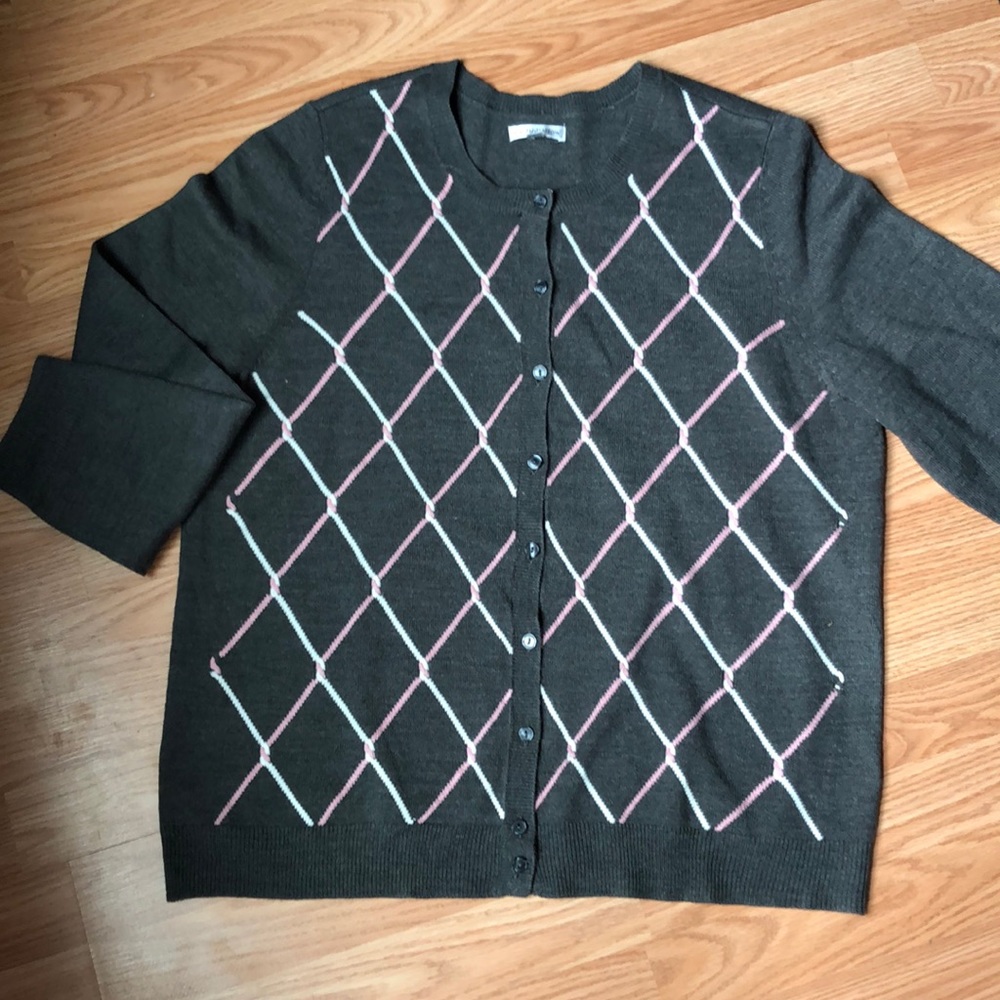 Croft & Barrow Cardigan Gray size XL